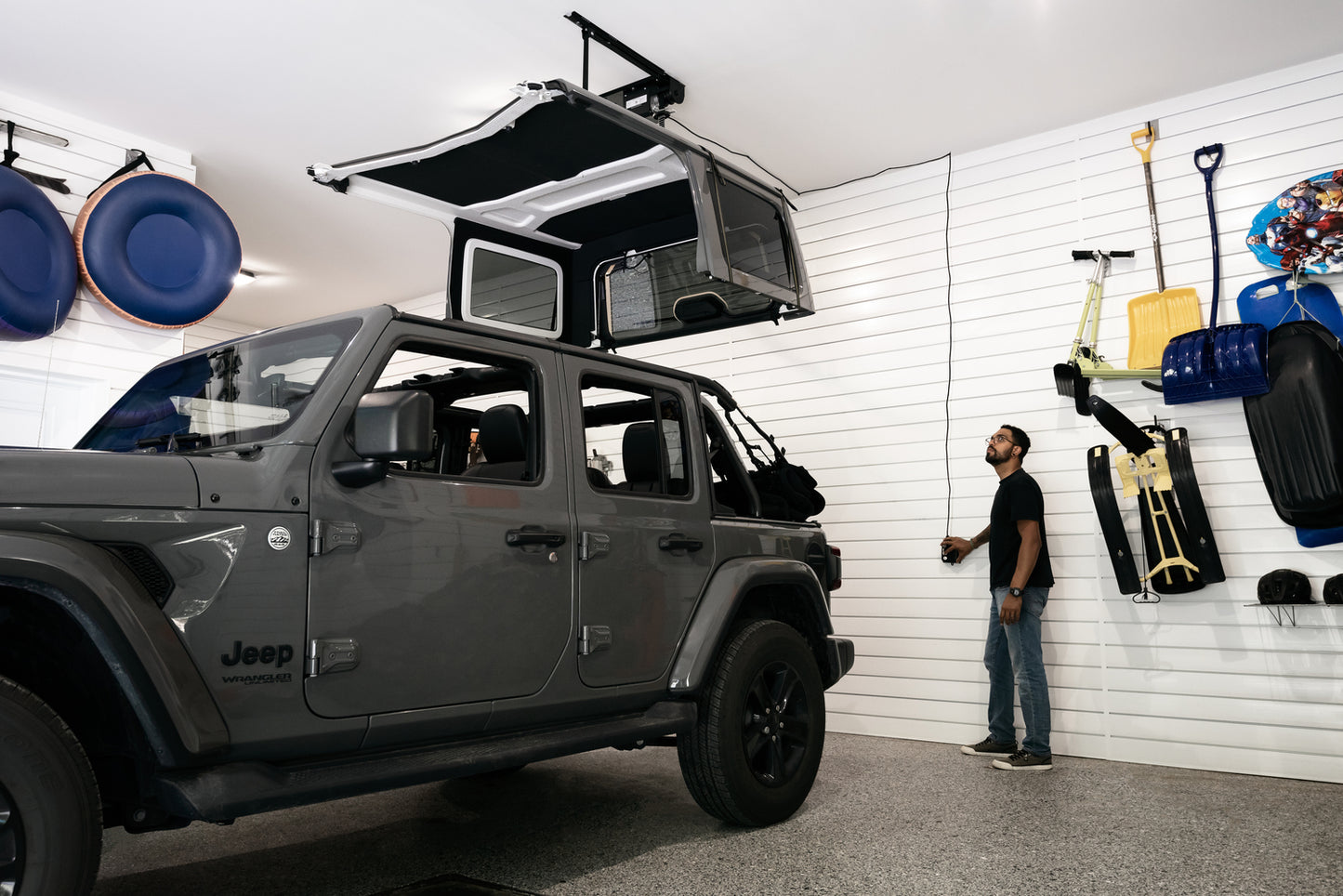 Bestop HOSS Hardtop Hoist - Jeep 2018-26 Wrangler JL (Black)
