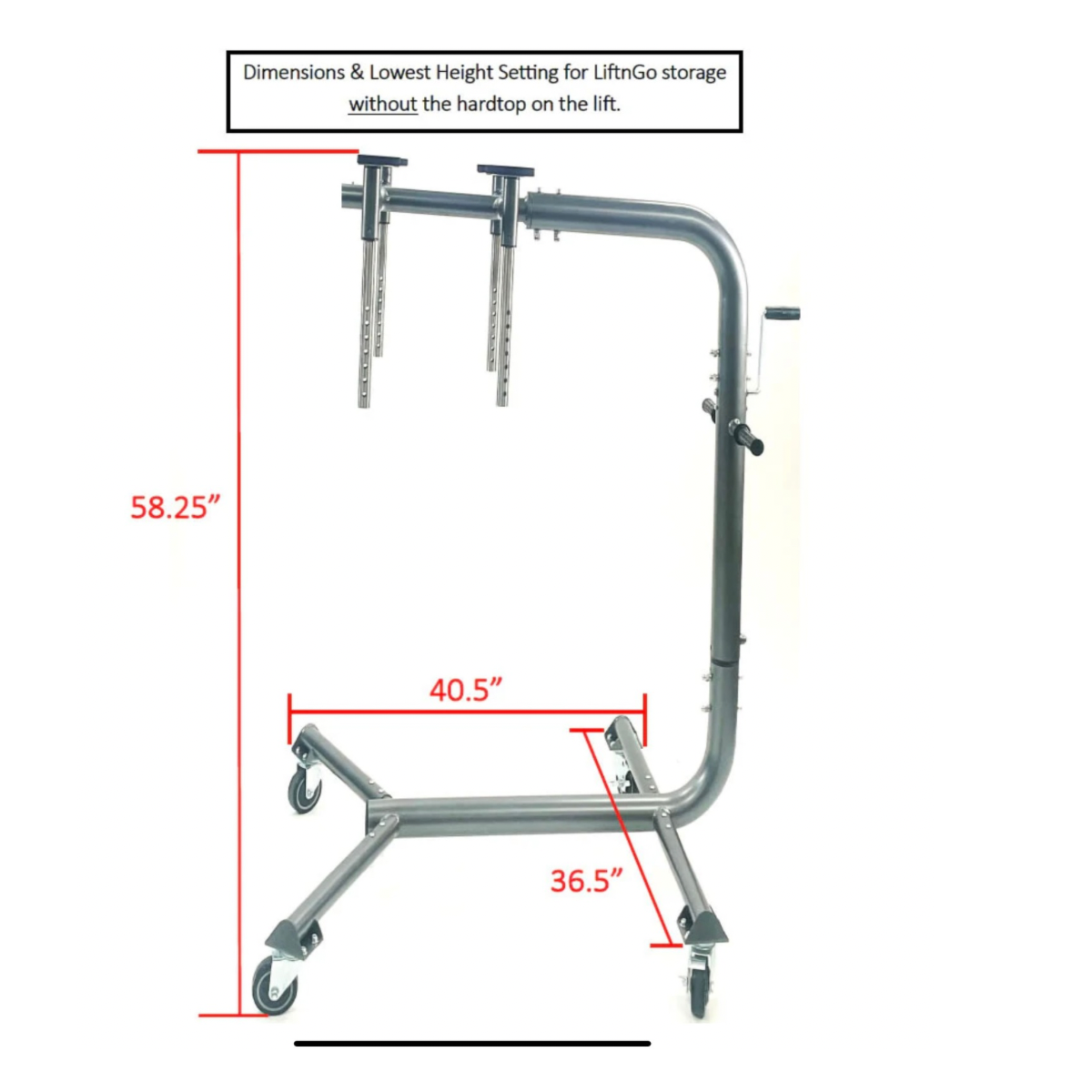 Bestop LIFTnGO(TM) - Hardtop Removal Tool and Storage Device for Jeep Wrangler & Ford(R) Bronco 4-Door