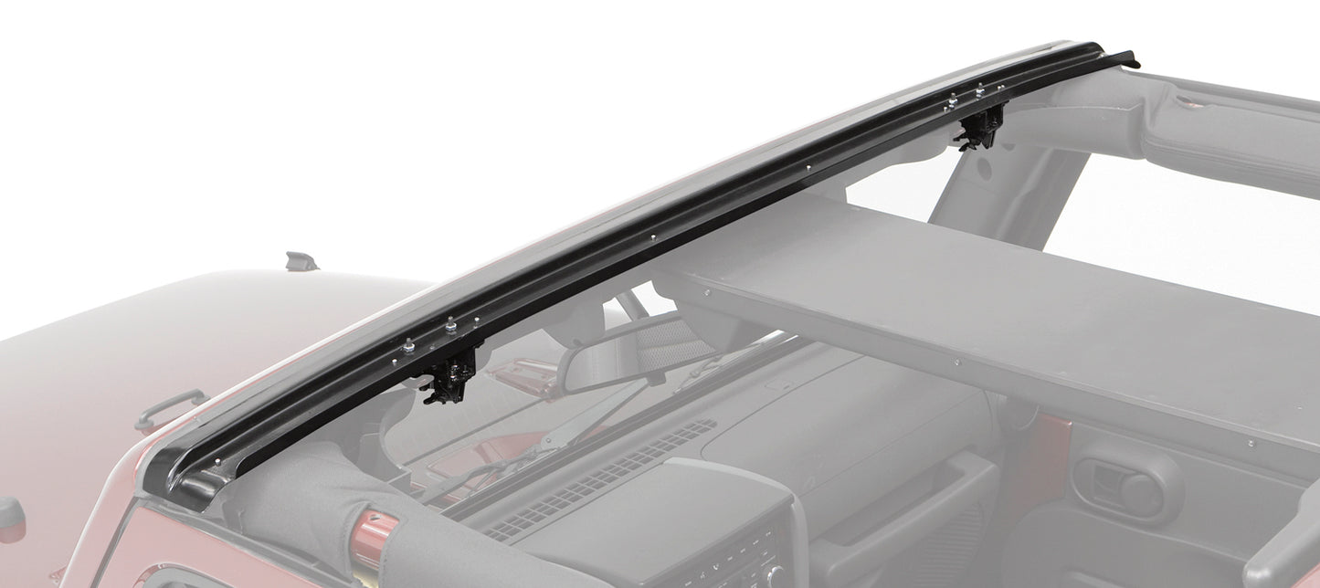 Bestop Windshield Channel - Jeep '07-18 Wrangler JK (1-piece no-drill header design)