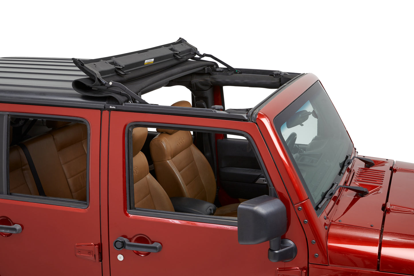 Bestop Sunrider for Hardtop - Jeep '07-18 Wrangler JK (Premium Black Twill; 2-Door or 4-Door)