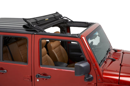 Bestop Sunrider for Hardtop - Jeep '07-18 Wrangler JK (Premium Black Twill; 2-Door or 4-Door)