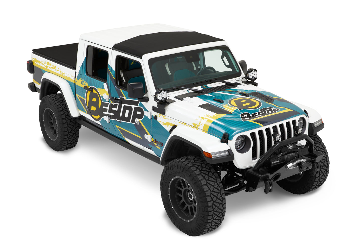 Bestop Sunrider for Hardtop - Jeep '20-26 Gladiator / '18-26 Wrangler JL (Premium Black Twill)