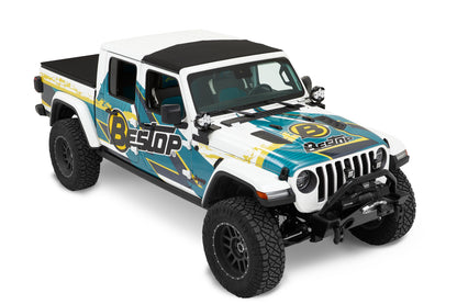 Bestop Sunrider for Hardtop - Jeep '20-26 Gladiator / '18-26 Wrangler JL (Premium Black Twill)