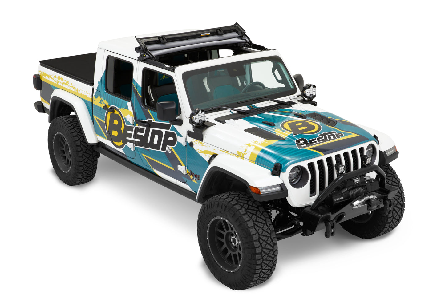 Bestop Sunrider for Hardtop - Jeep '20-26 Gladiator / '18-26 Wrangler JL (Black Diamond)