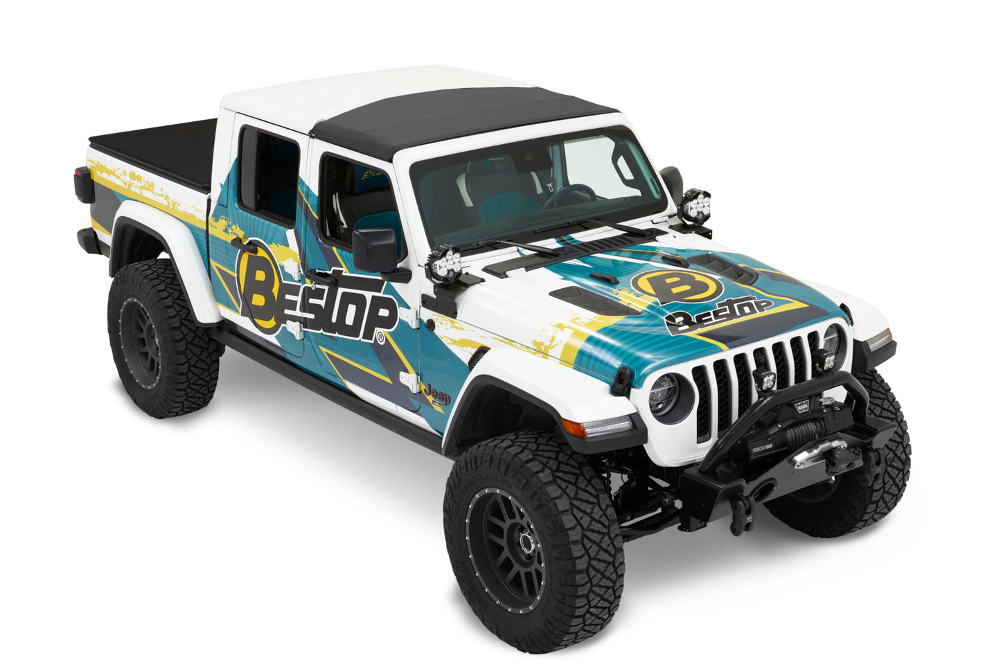 Bestop Sunrider for Hardtop - Jeep '20-26 Gladiator / '18-26 Wrangler JL (Black Diamond)