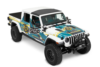 Bestop Sunrider for Hardtop - Jeep '20-26 Gladiator / '18-26 Wrangler JL (Black Diamond)