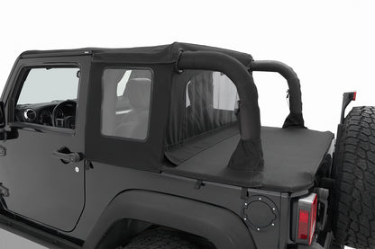 Bestop Halftop Soft Top - Jeep '07-18 Wrangler JK 2-Door (Black Diamond)