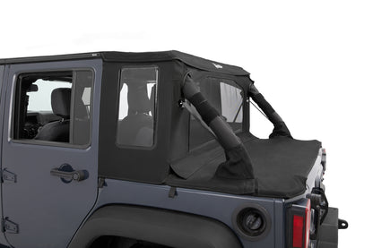 Bestop Halftop Soft Top - Jeep '07-18 Wrangler JK 4-Door (Premium Black Twill)