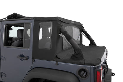 Bestop Halftop Soft Top - Jeep '07-18 Wrangler JK 4-Door (Premium Black Twill)