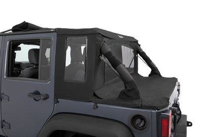 Bestop Halftop Soft Top - Jeep '07-18 Wrangler JK 4-Door (Black Diamond)