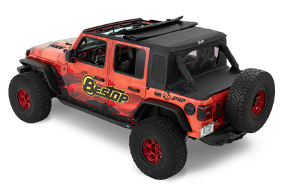 Bestop Halftop Soft Top - Jeep '18-2023 Wrangler JL 4-Door (Premium Black Twill)