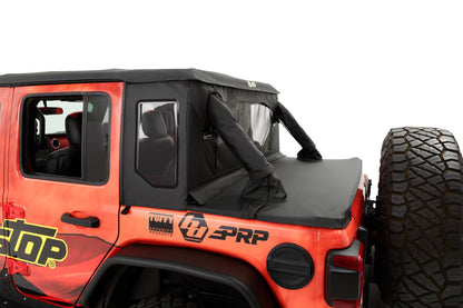 Bestop Halftop Soft Top - Jeep '18-2023 Wrangler JL 4-Door (Premium Black Twill)