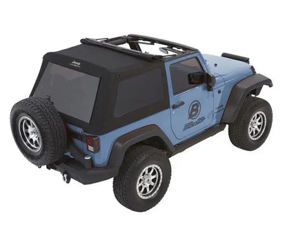 Bestop JEEP(R) Trektop Glide - Jeep '07-18 Wrangler JK 2-Door (Black Diamond) by Bestop