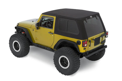 Bestop JEEP(R) Trektop Pro - Jeep '07-18 Wrangler JK 2-Door (Premium Black Twill) by Bestop