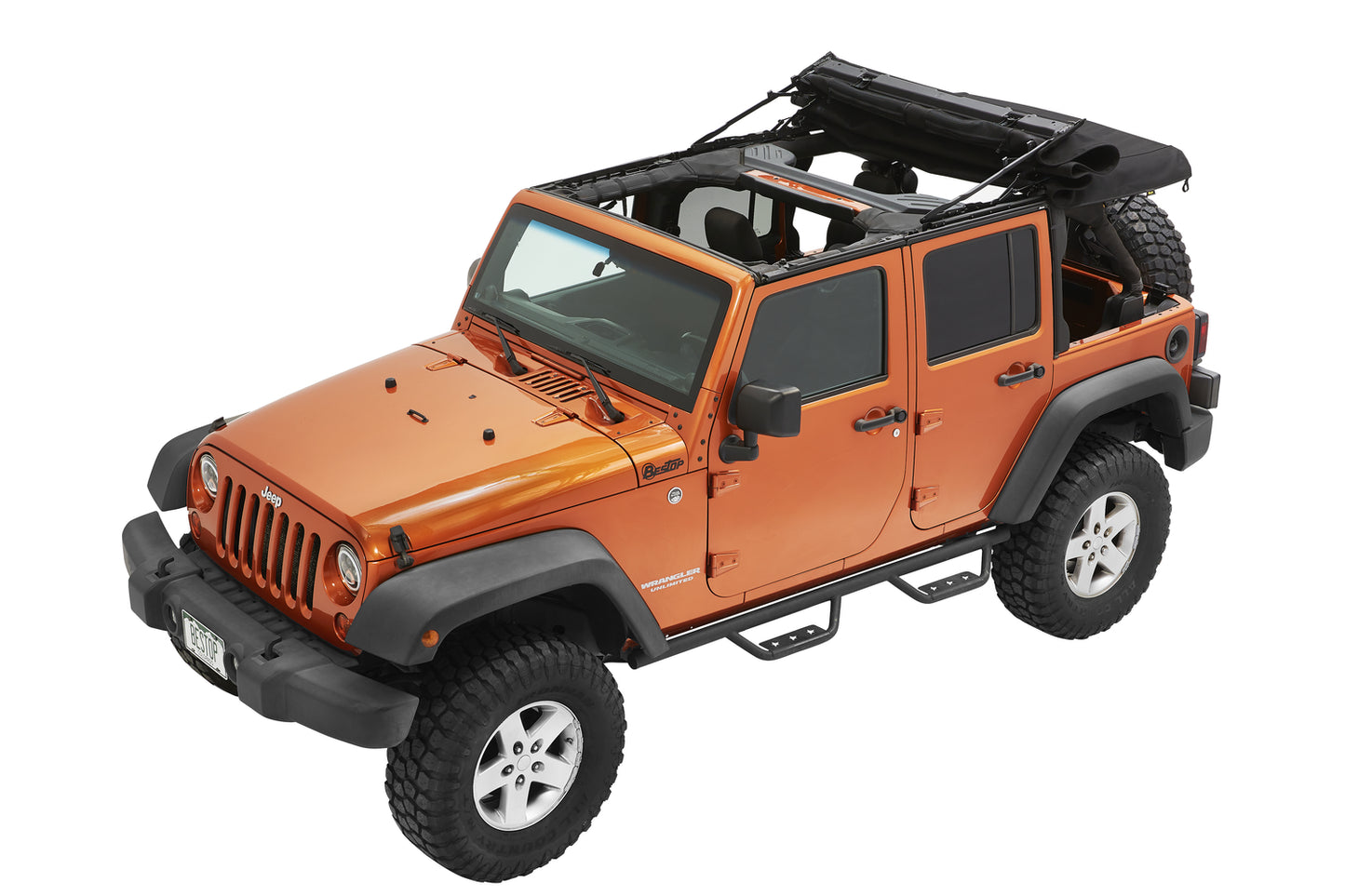 Bestop Supertop Ultra - Jeep '07-18 Wrangler JK 4-Door (Premium Black Twill)