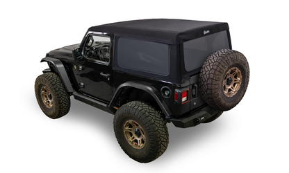 Bestop Supertop(R) Glide - Jeep 2018-26 Wrangler JL; 2-Door (Squareback, Premium Black Twill)