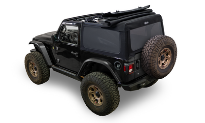 Bestop Supertop(R) Glide - Jeep 2018-26 Wrangler JL; 2-Door (Squareback, Black Diamond)