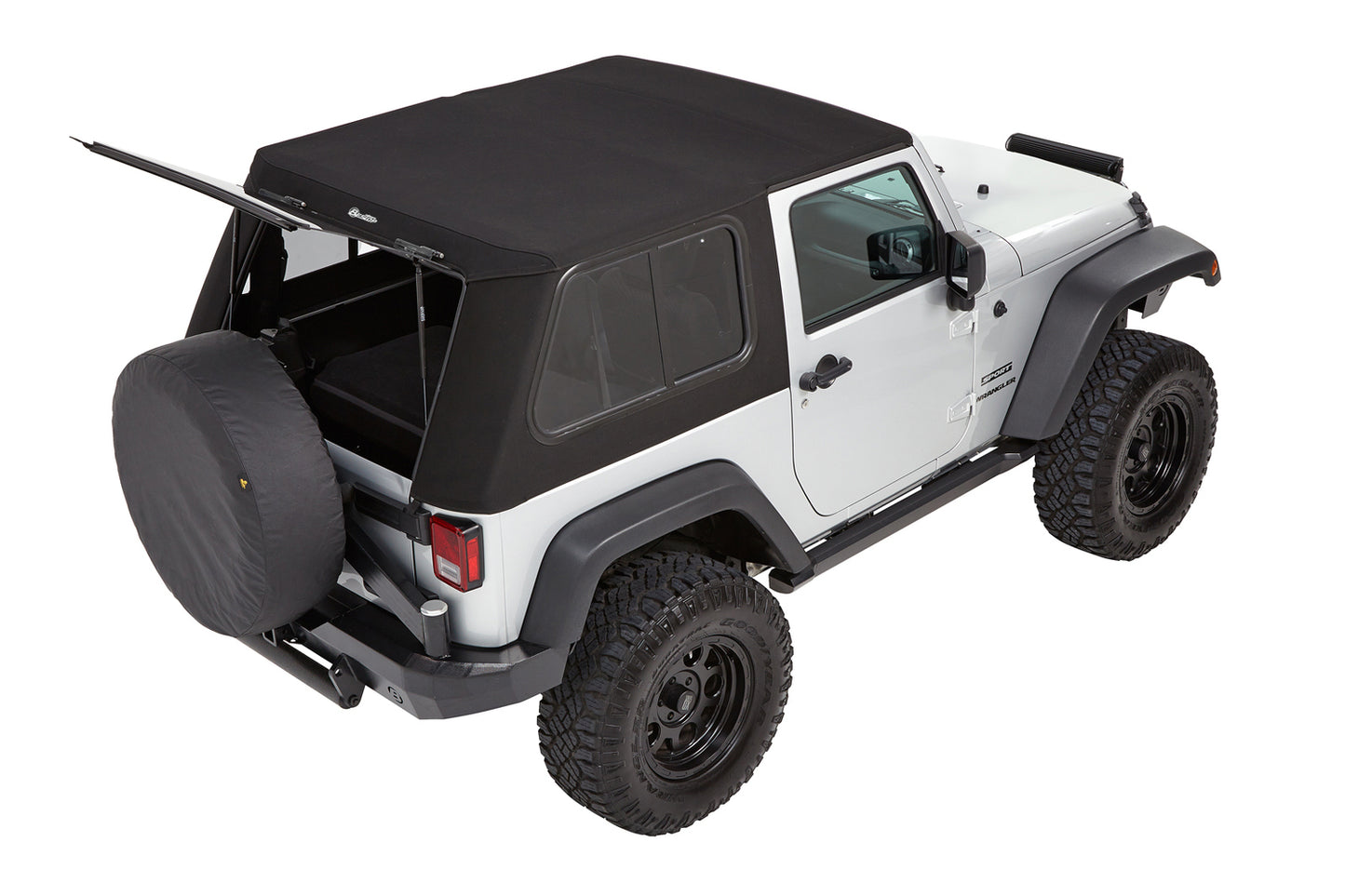 Bestop Trektop Pro - Jeep '07-18 Wrangler JK 2-Door (Premium Black Twill)
