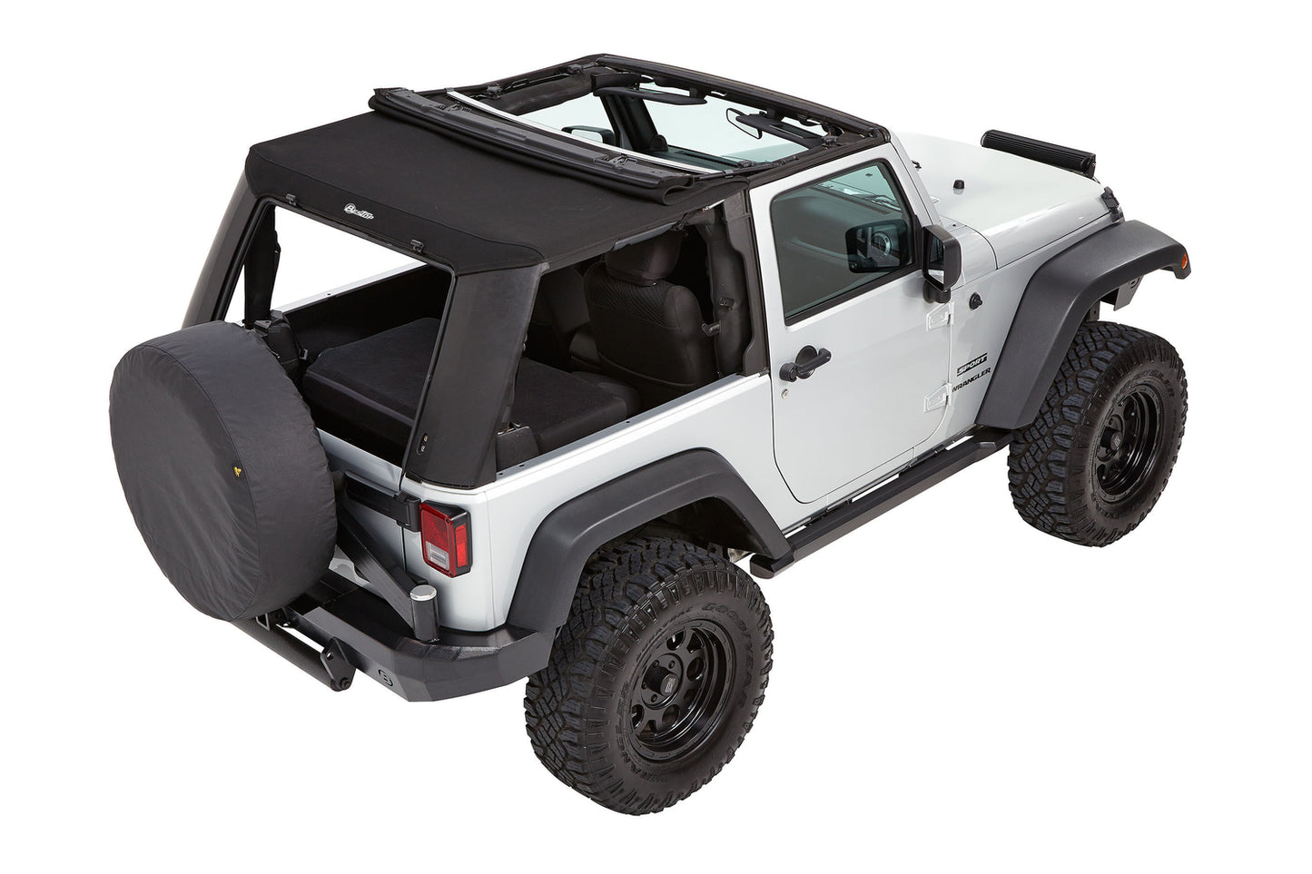 Bestop Trektop Pro - Jeep '07-18 Wrangler JK 2-Door (Premium Black Twill)