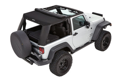 Bestop Trektop Pro - Jeep '07-18 Wrangler JK 2-Door (Premium Black Twill)