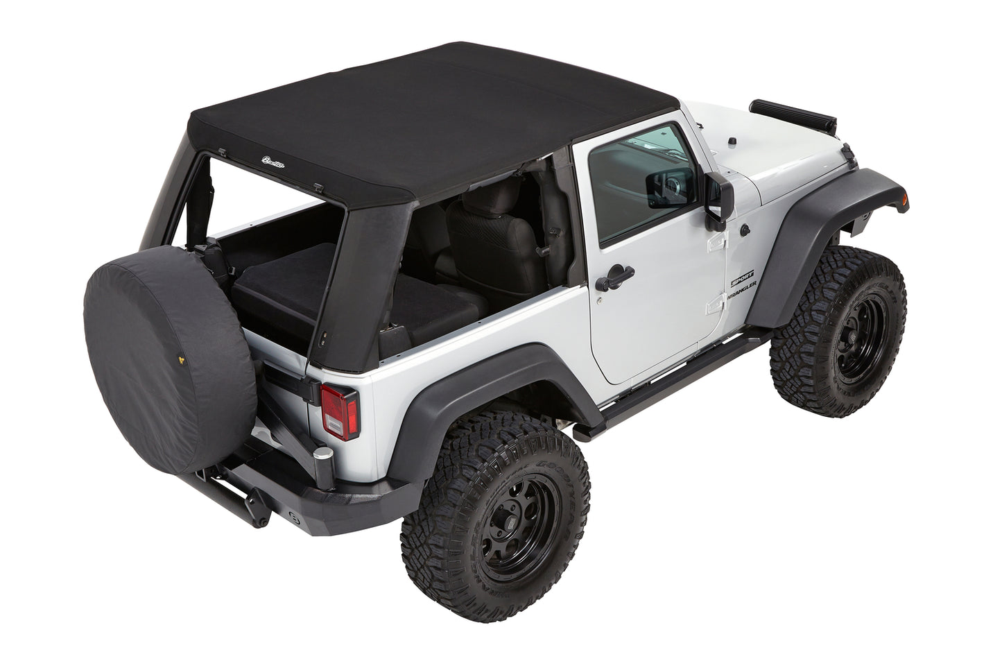 Bestop Trektop Pro - Jeep '07-18 Wrangler JK 2-Door (Premium Black Twill)