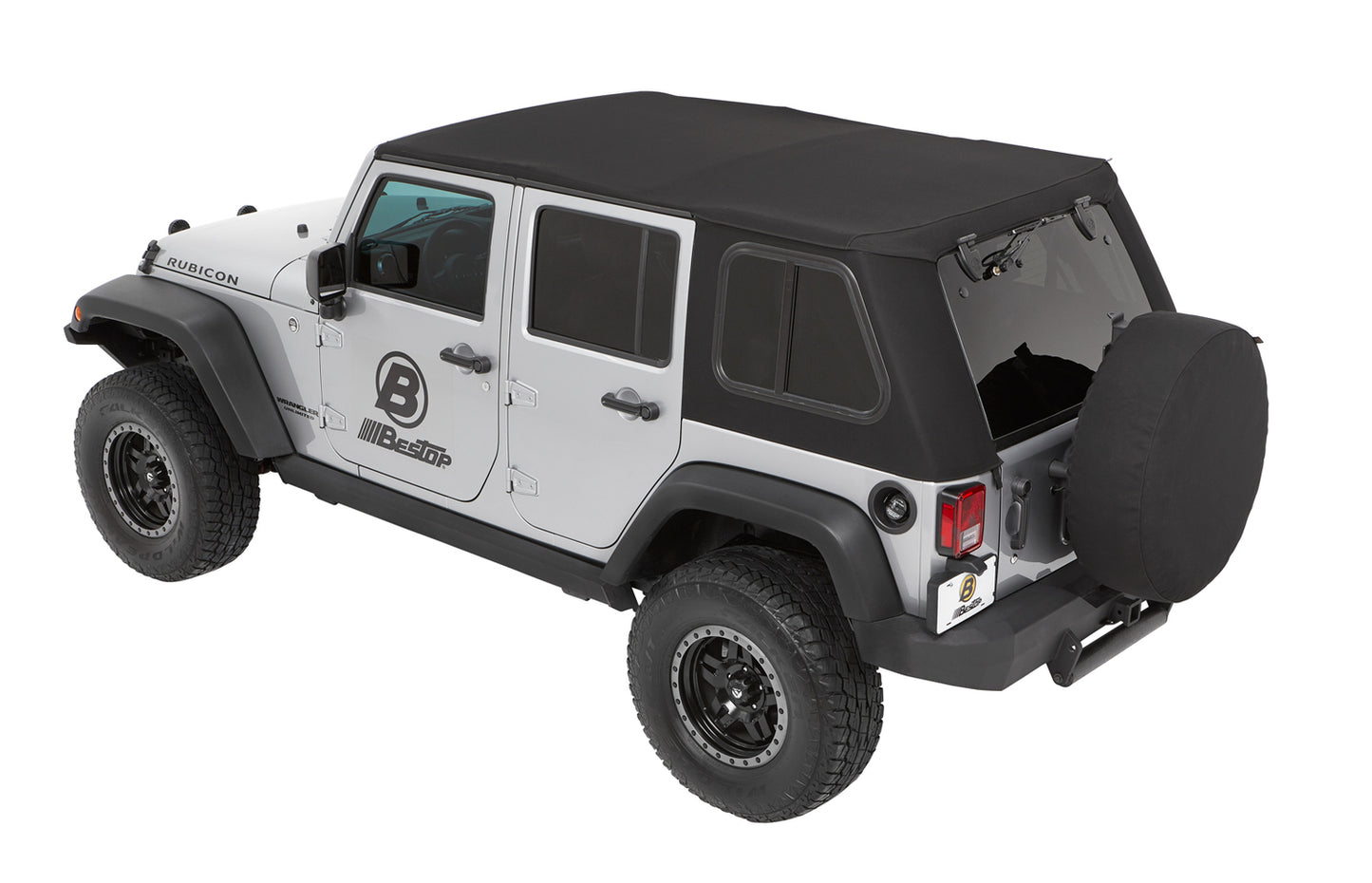 Bestop Trektop Pro - Jeep '07-18 Wrangler JK 4-Door (Premium Black Twill)