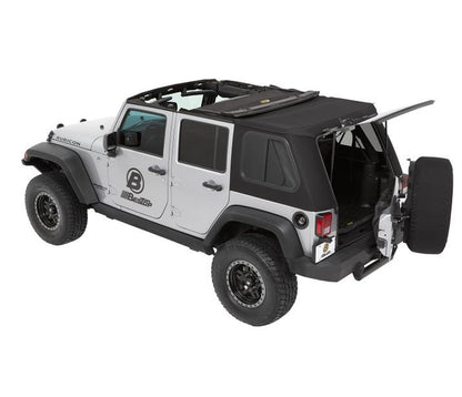 Bestop Trektop Pro - Jeep '07-18 Wrangler JK 4-Door (Premium Black Twill)