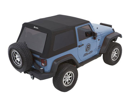 Bestop Trektop Glide - Jeep '07-18 Wrangler JK 2-Door (Premium Black Twill)
