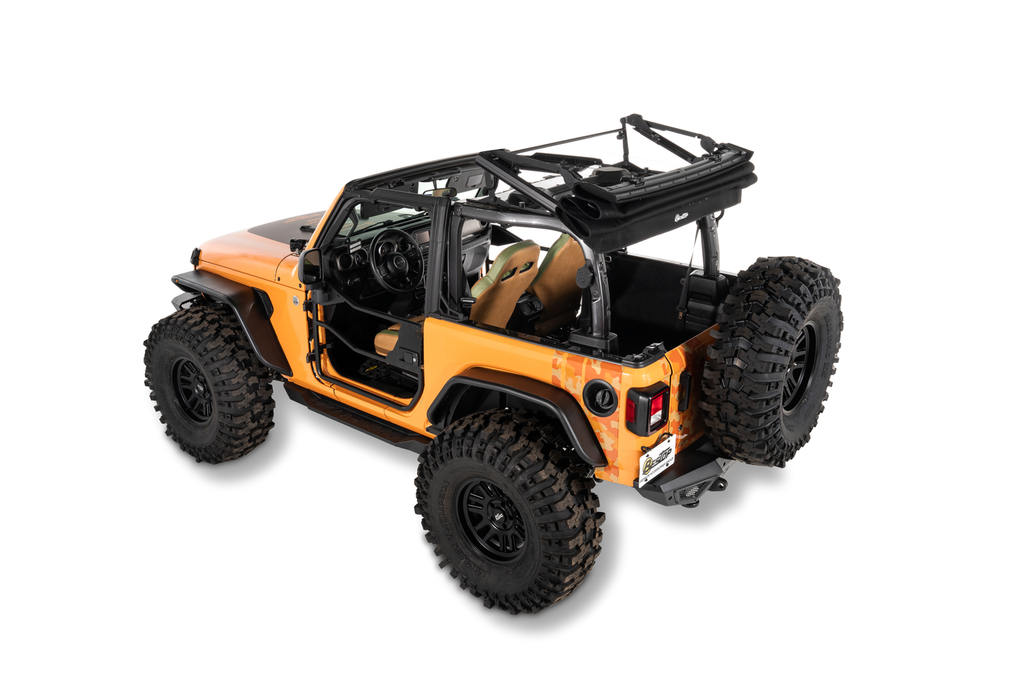 Bestop Trektop Glide 2-Door for JL - Jeep 2018-26 Wrangler JL (Premium Black Twill)