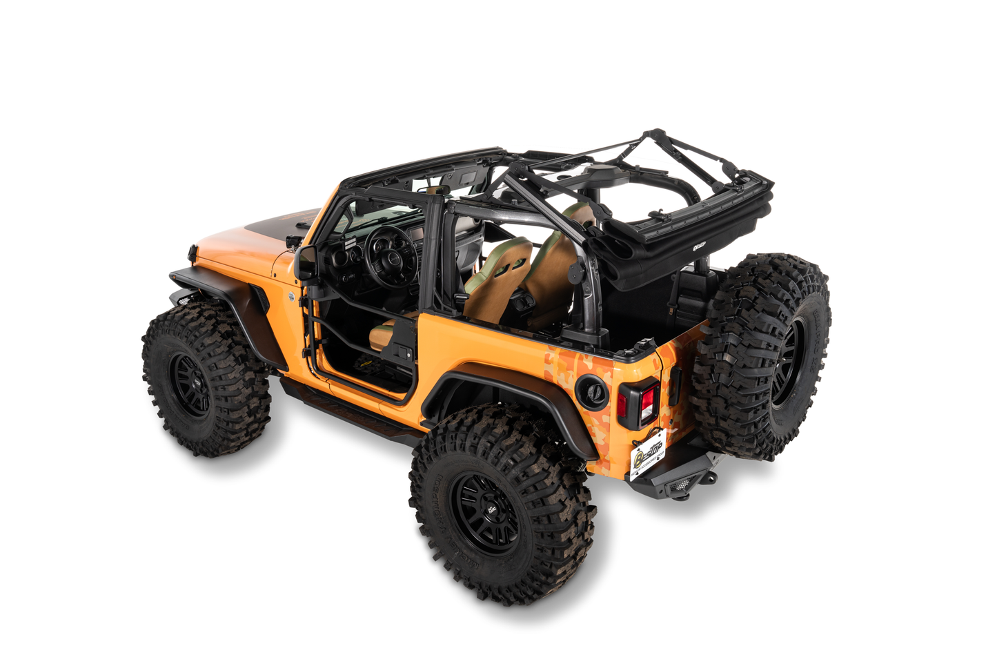 Bestop Trektop Glide 2-Door for JL - Jeep 2018-26 Wrangler JL (Premium Black Twill)