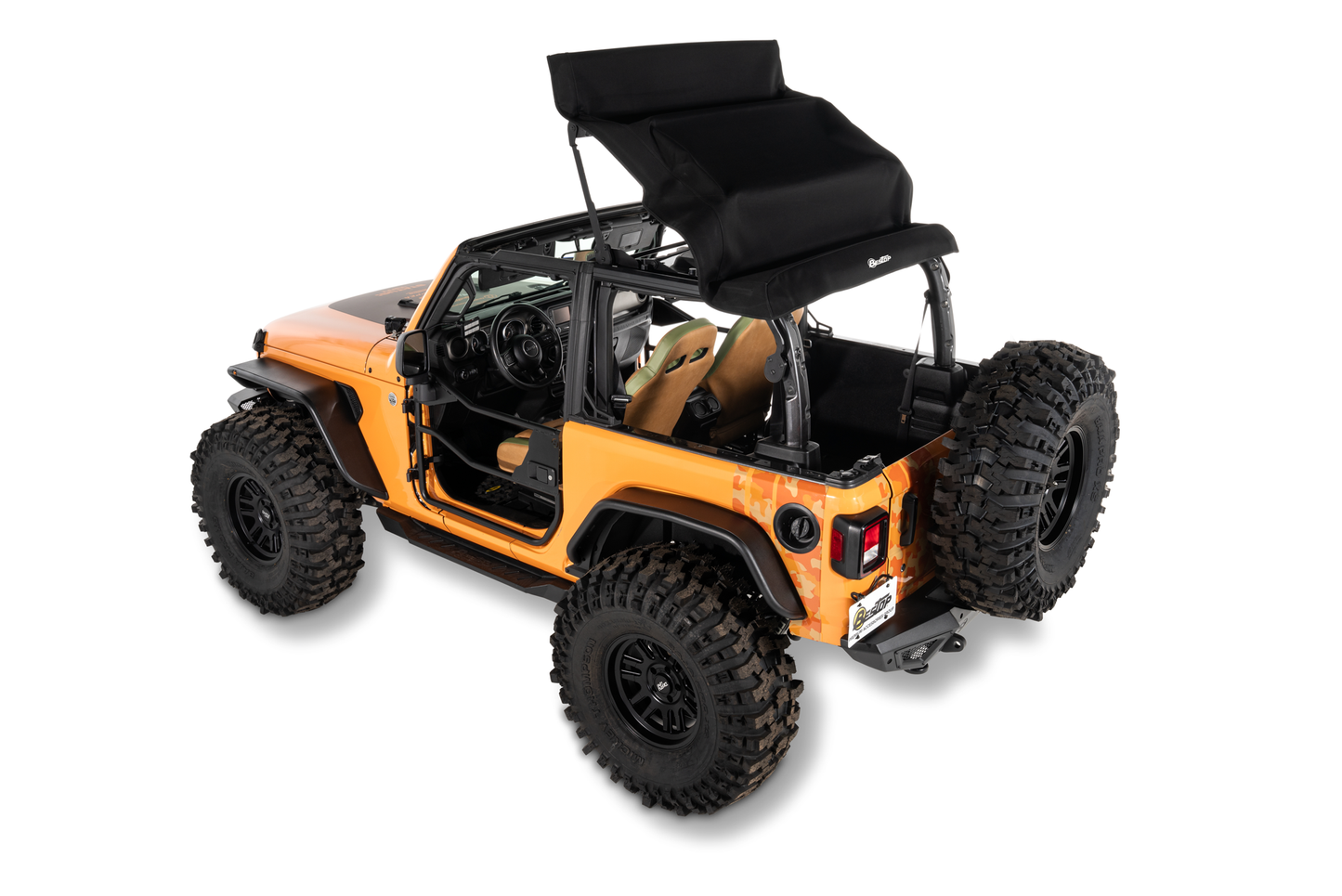 Bestop Trektop Glide 2-Door for JL - Jeep 2018-26 Wrangler JL (Black Diamond)