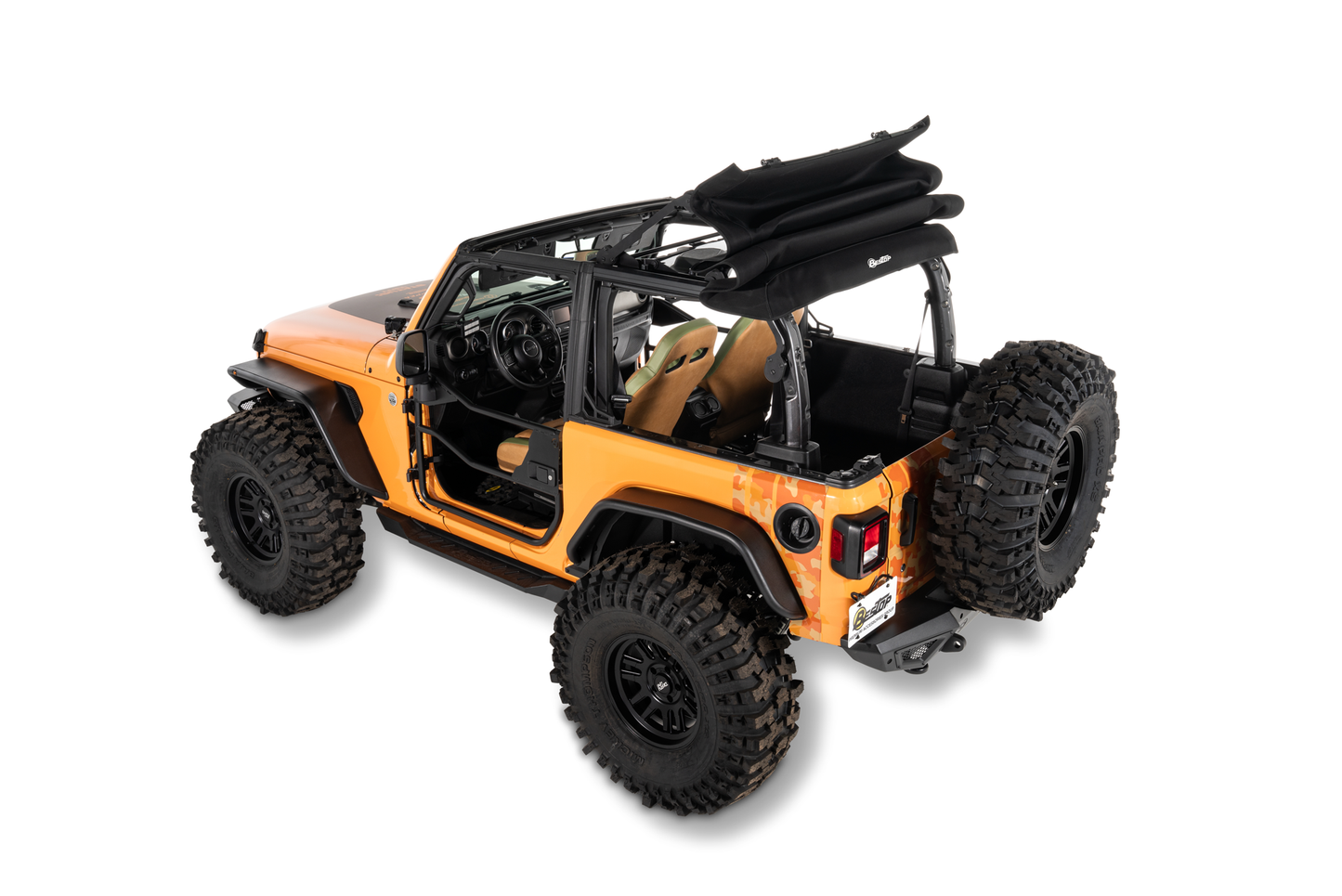 Bestop Trektop Glide 2-Door for JL - Jeep 2018-26 Wrangler JL (Black Diamond)