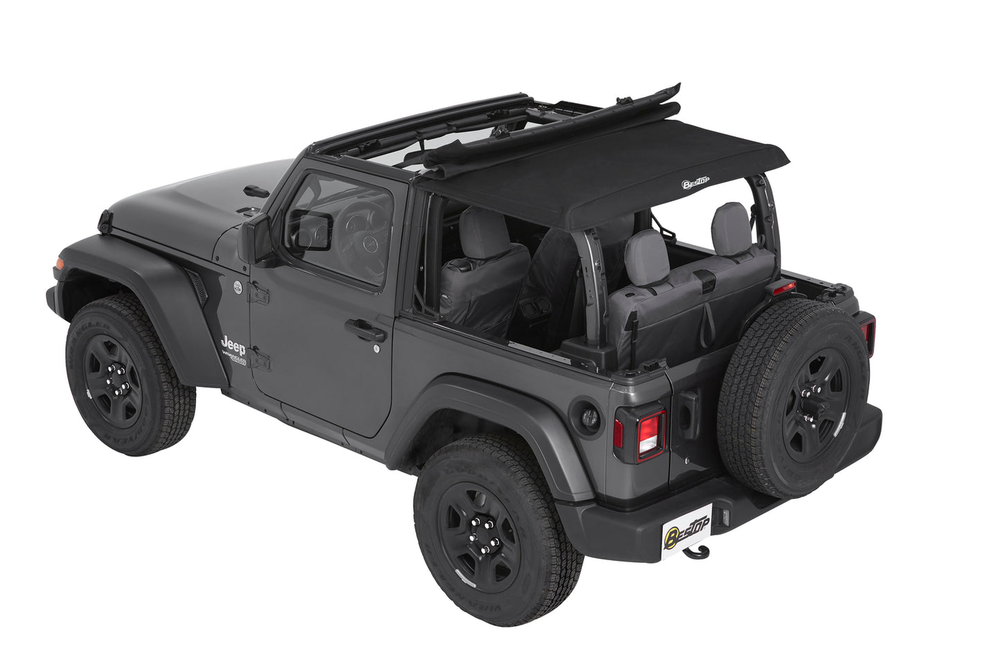 Bestop Trektop - Jeep '18-26 Wrangler JL 2-Door (Premium Black Twill)