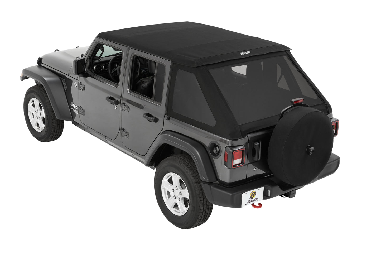 Bestop Trektop - Jeep '18-26 Wrangler JL 4-Door (Premium Black Twill)