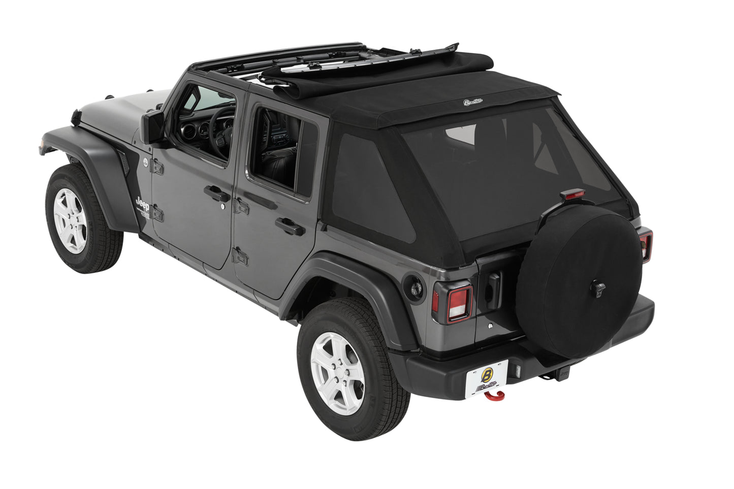 Bestop Trektop - Jeep '18-26 Wrangler JL 4-Door (Premium Black Twill)