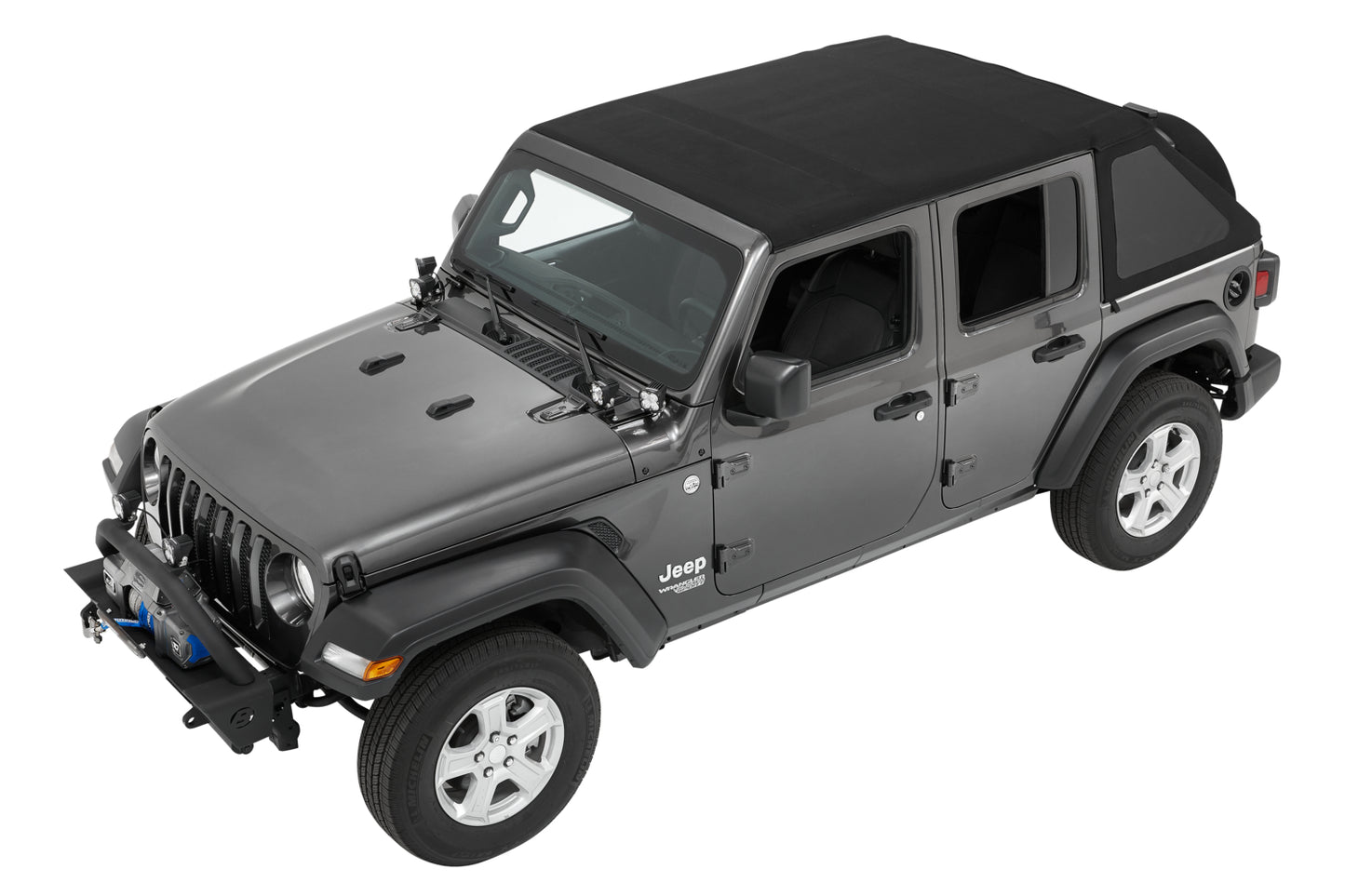 Bestop Trektop - Jeep '18-26 Wrangler JL 4-Door (Premium Black Twill)