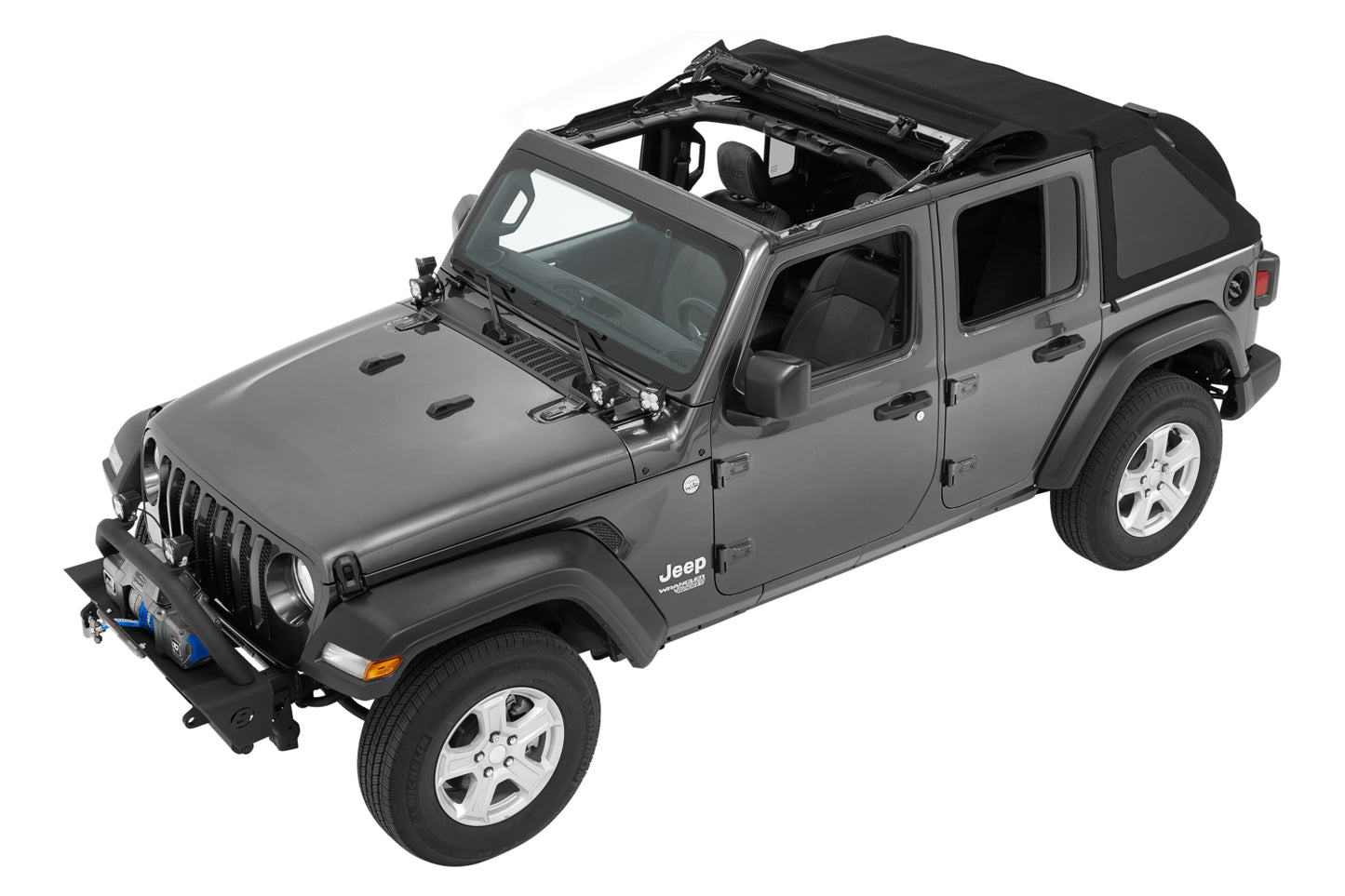 Bestop Trektop - Jeep '18-26 Wrangler JL 4-Door (Black Diamond)