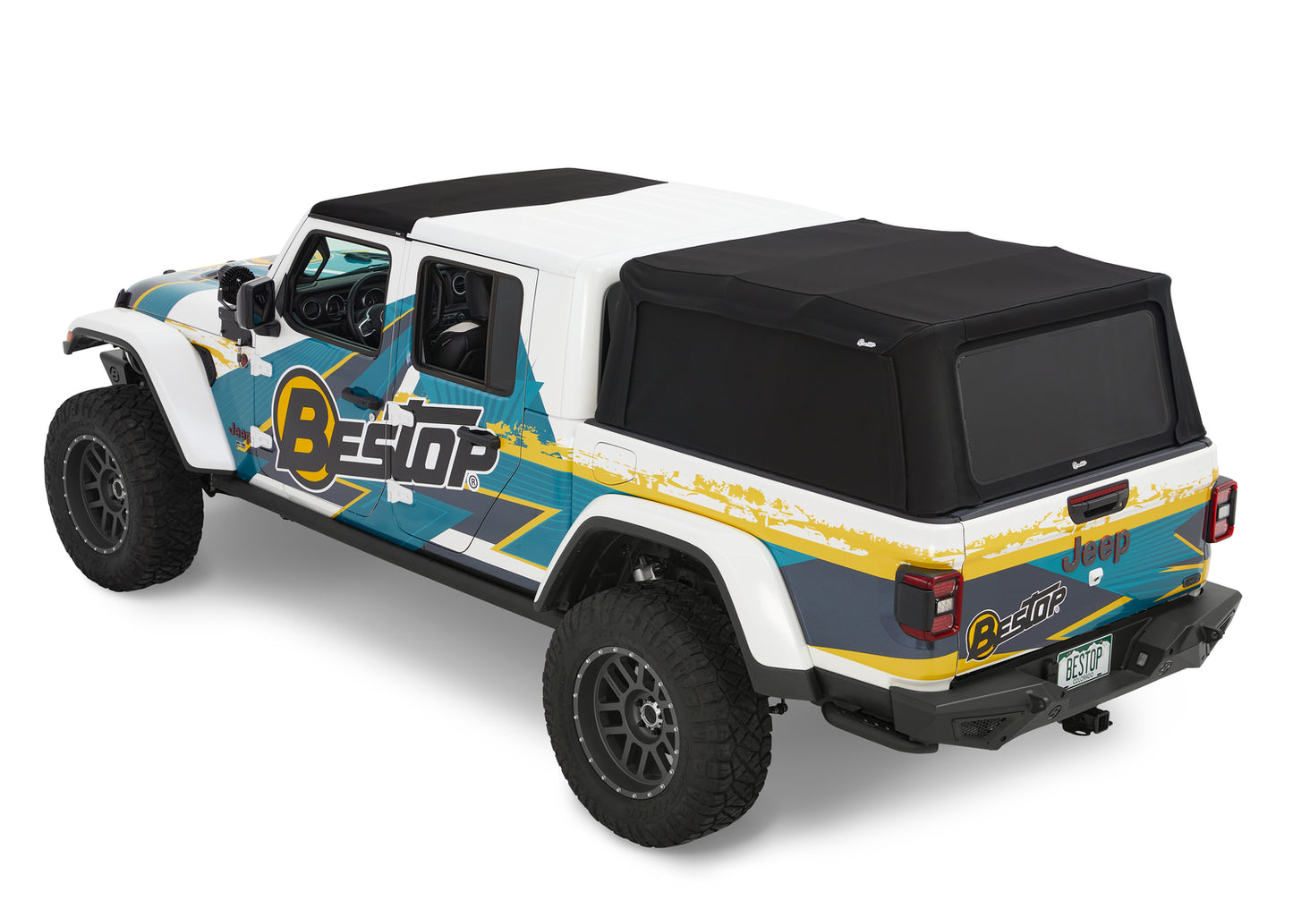 Bestop Supertop for Truck 2 - '20-26 Gladiator; For 5 ft. bed (Premium Black Twill)
