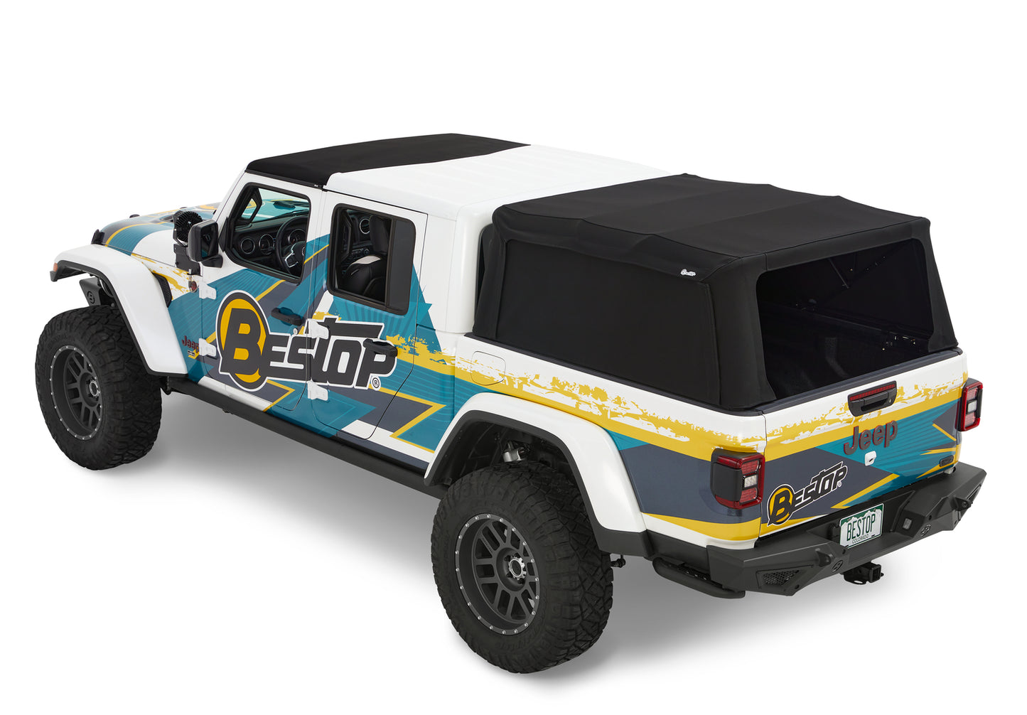 Bestop Supertop for Truck 2 - '20-26 Gladiator; For 5 ft. bed (Black Diamond)