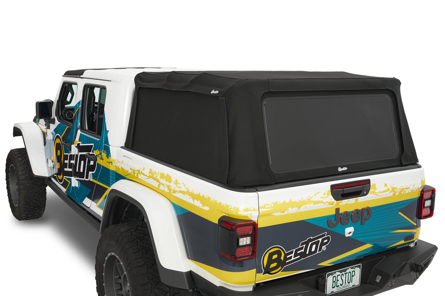 Bestop Supertop for Truck 2 - '20-26 Gladiator; For 5 ft. bed (Black Diamond)