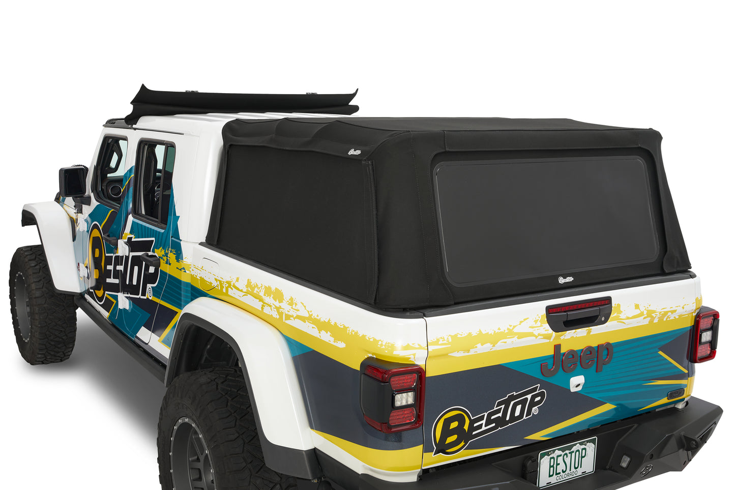 Bestop Supertop for Truck 2 - '20-26 Gladiator; For 5 ft. bed (Black Diamond)