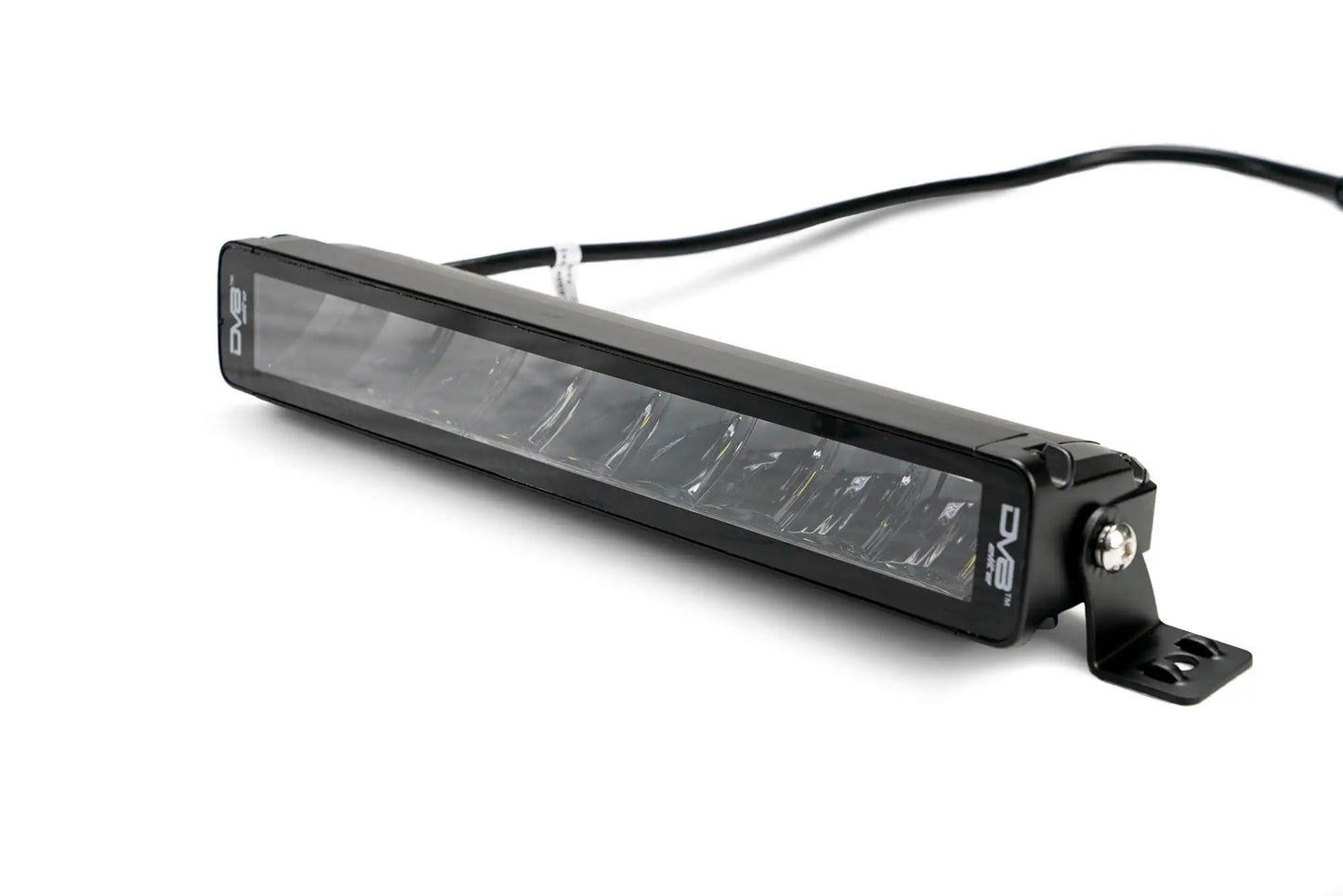 DV8 Offroad The BE13EW45W is a 13in. light bar from the Elite Series lights. Offering a combo light pattern of flood & spot, the 13in. light bar offers a 3,800 lumen output, a bezel-less IP-68 lens, indirect reflectors, small heat fins & side mounts. by DV8 Offroad