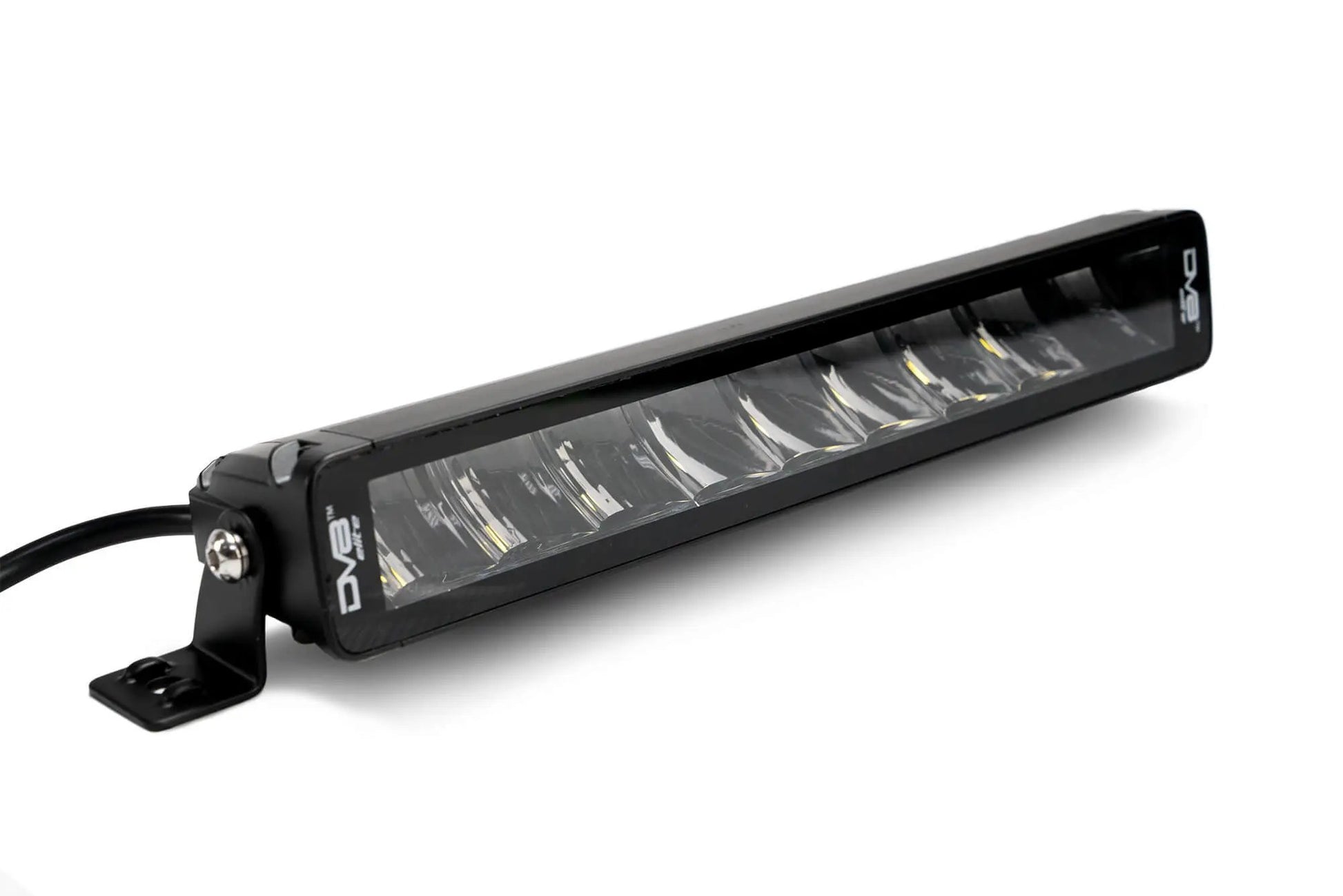 DV8 Offroad The BE13EW45W is a 13in. light bar from the Elite Series lights. Offering a combo light pattern of flood & spot, the 13in. light bar offers a 3,800 lumen output, a bezel-less IP-68 lens, indirect reflectors, small heat fins & side mounts. by DV8 Offroad