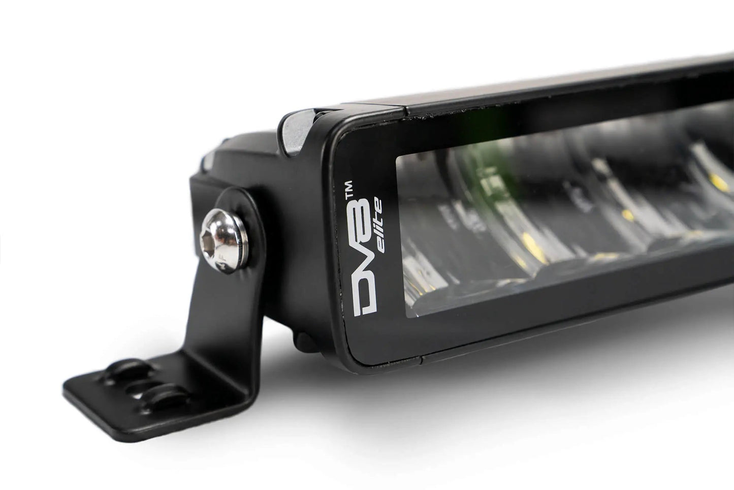 DV8 Offroad The BE13EW45W is a 13in. light bar from the Elite Series lights. Offering a combo light pattern of flood & spot, the 13in. light bar offers a 3,800 lumen output, a bezel-less IP-68 lens, indirect reflectors, small heat fins & side mounts. by DV8 Offroad