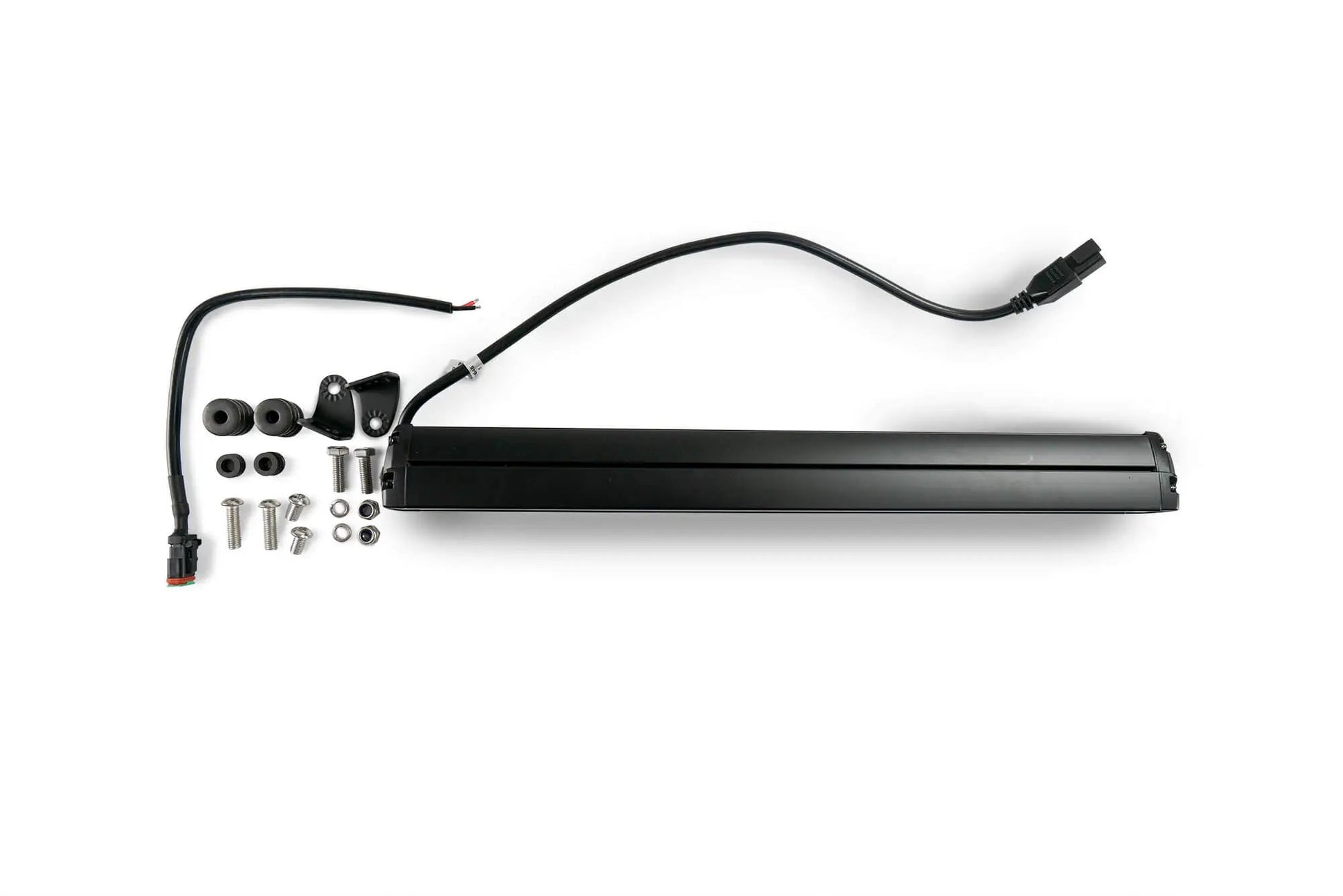 DV8 Offroad The BE20SW105W is a 20in. light bar from the Elite Series lights. Offering a combo light pattern of flood & spot, the 20in. light bar offers a 8,800 lumen output, a bezel-less IP-68 lens, indirect reflectors, small heat fins & side mounts. by DV8 Offroad