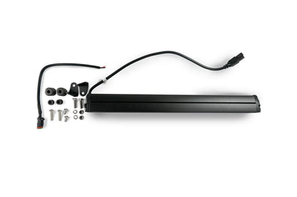 DV8 Offroad The BE20SW105W is a 20in. light bar from the Elite Series lights. Offering a combo light pattern of flood & spot, the 20in. light bar offers a 8,800 lumen output, a bezel-less IP-68 lens, indirect reflectors, small heat fins & side mounts. by DV8 Offroad