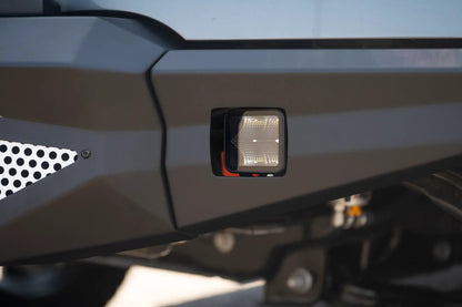 DV8 Offroad The BE3EW40W is a 3in. cube light from the Elite Series lights. Offering a flood beam pattern, the 3in. cube light offers a 4,800 lumen output, a bezel-less IP-68 lens, indirect reflectors, small heat fins & pedestal or side mount options by DV8 Offroad