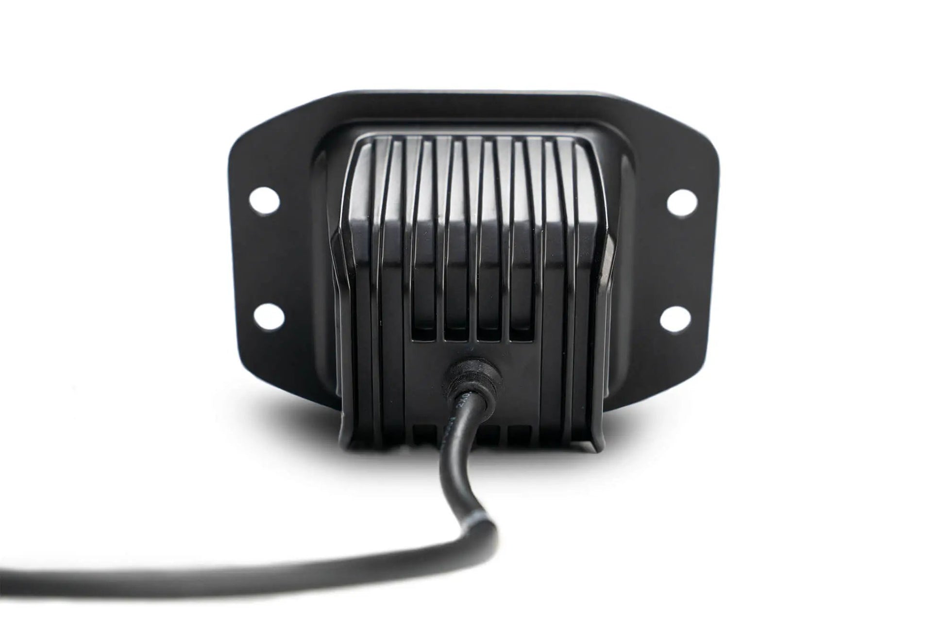 DV8 Offroad 3in. flush mount cube light from the Elite Series lights. Offering a flood beam pattern, the 3in. cube light offers a 4,800 lumen output, a bezel-less IP-68 lens, indirect reflectors, small heat fins & molded mounting plate. by DV8 Offroad