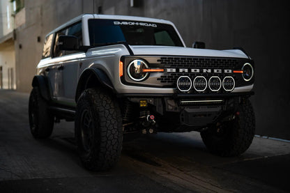 DV8 Offroad 7-Inch Halo Elite Round Light w/ Accent Halo by DV8 Offroad