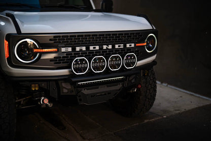 DV8 Offroad 7-Inch Halo Elite Round Light w/ Accent Halo by DV8 Offroad